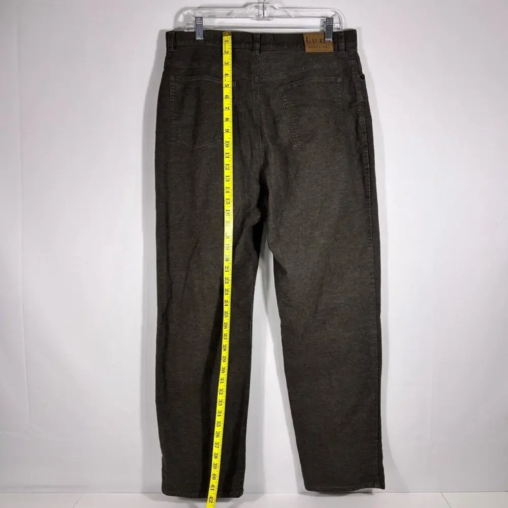 Ralph Lauren Grey Cotton Pants Size 16 1016